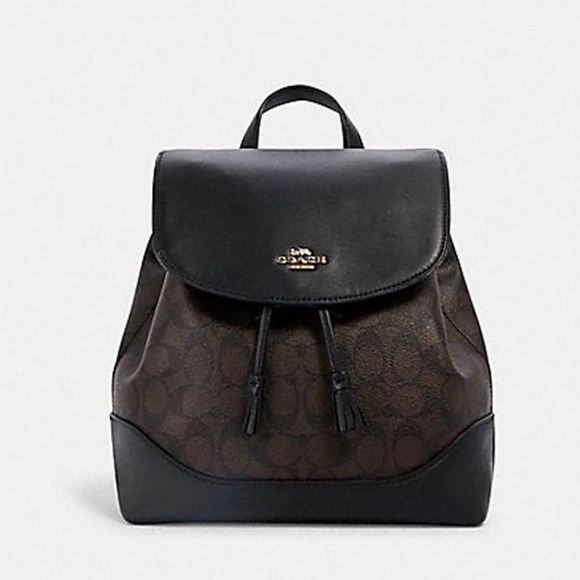 COACH ELLE BACKPACK IN SIGNATURE CANVAS - Picture 3 of 6